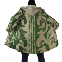 Hawaii Pua Kenikeni Lei Cloak With Lau Maia Green