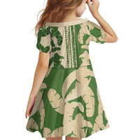 Hawaii Pua Kenikeni Lei Family Matching Mermaid Dress and Hawaiian Shirt With Lau Maia Green LT05 - Polynesian Pride