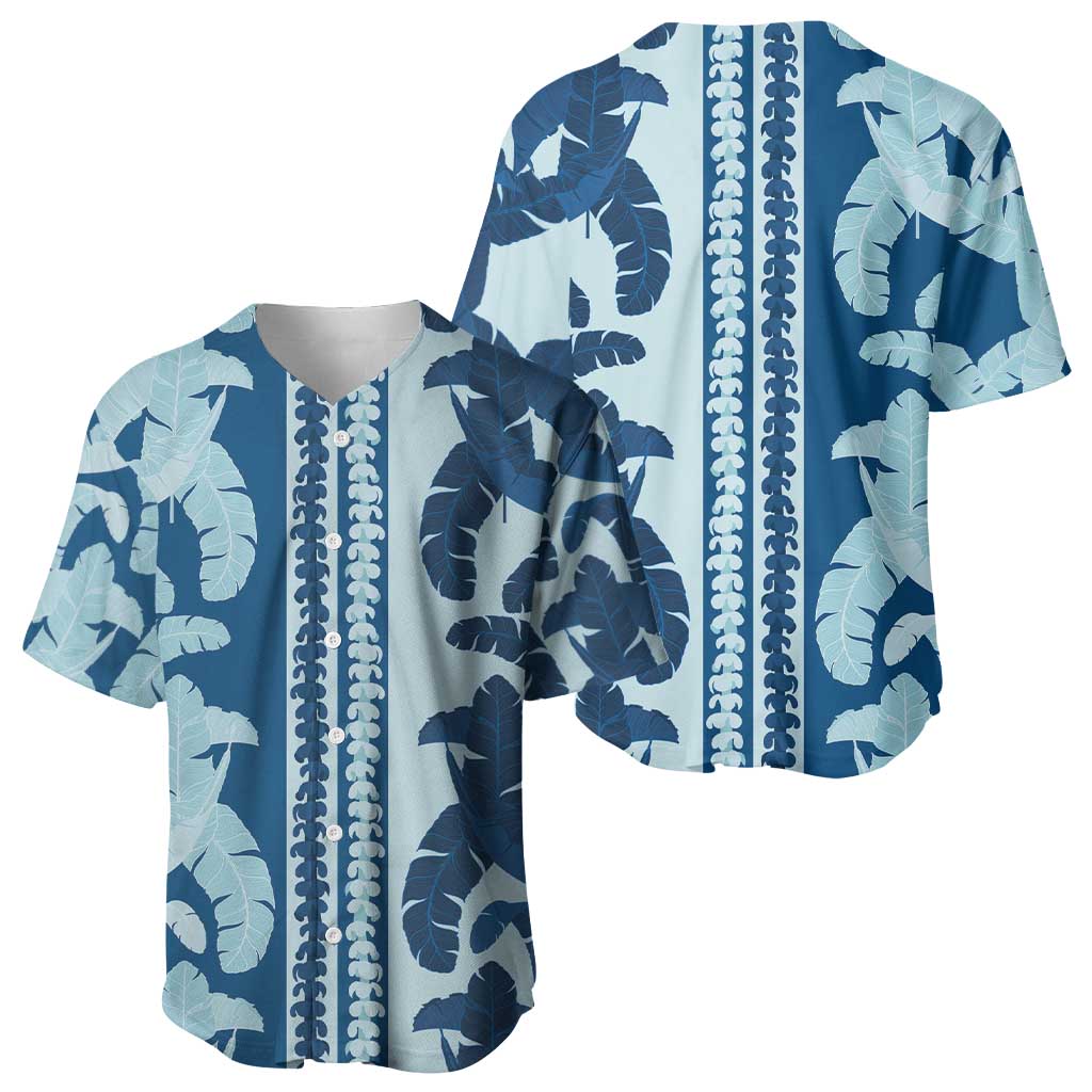 Hawaii Pua Kenikeni Lei Baseball Jersey With Lau Maia Royal Blue