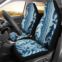 Hawaii Pua Kenikeni Lei Car Seat Cover With Lau Maia Royal Blue