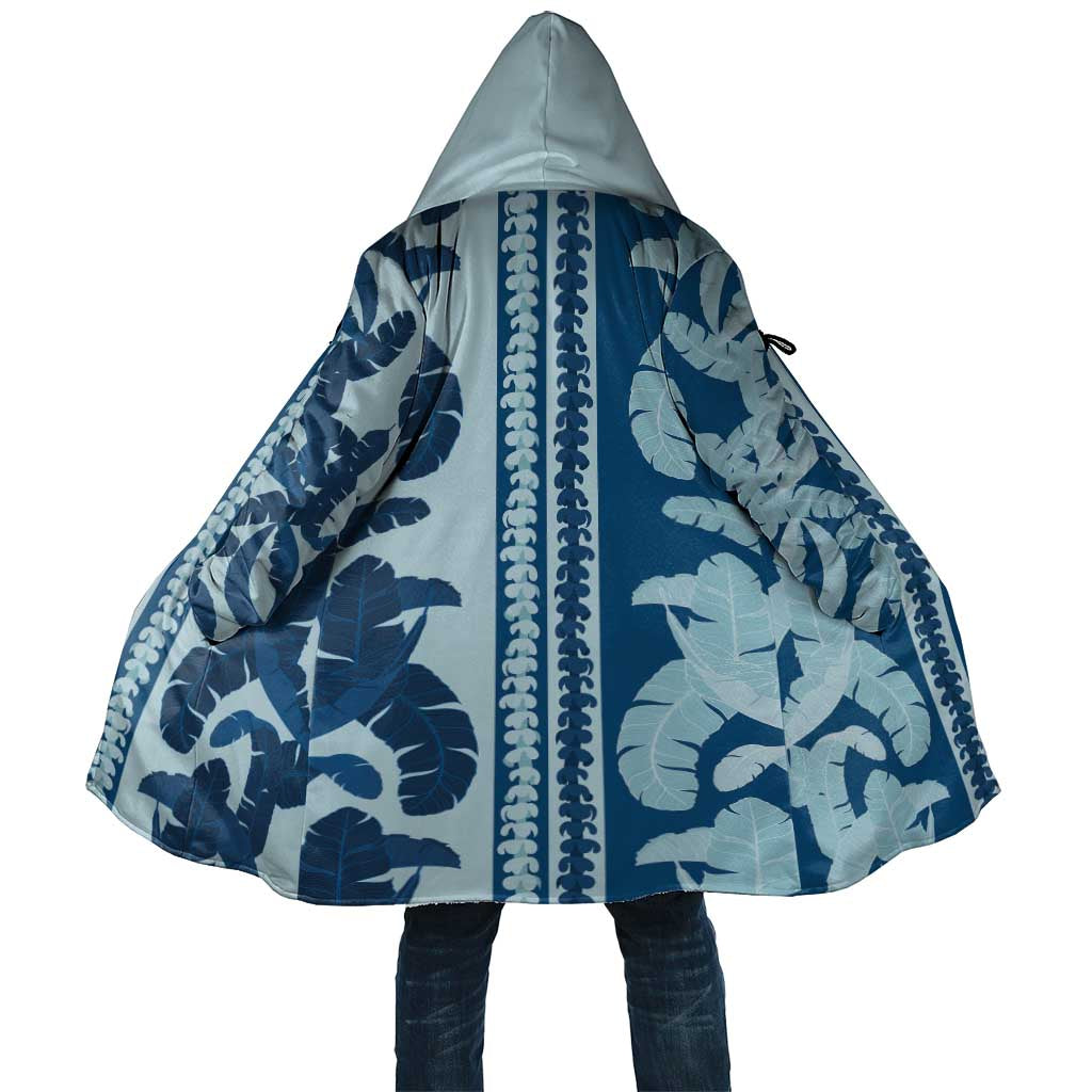 Hawaii Pua Kenikeni Lei Cloak With Lau Maia Royal Blue