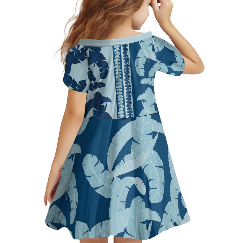 Hawaii Pua Kenikeni Lei Family Matching Mermaid Dress and Hawaiian Shirt With Lau Maia Royal Blue LT05 - Polynesian Pride