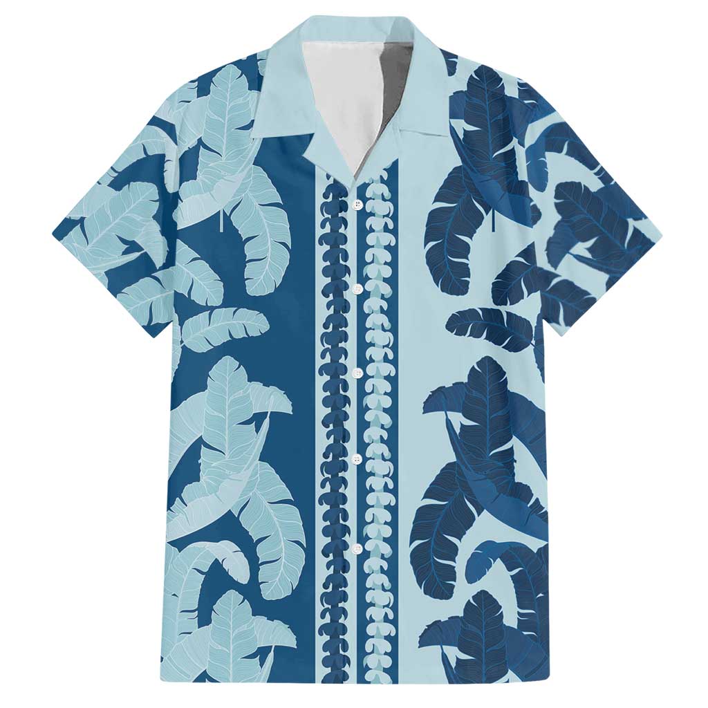 Hawaii Pua Kenikeni Lei Hawaiian Shirt With Lau Maia Royal Blue