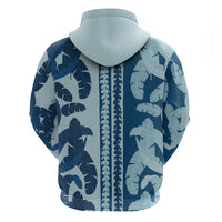 Hawaii Pua Kenikeni Lei Hoodie With Lau Maia Royal Blue