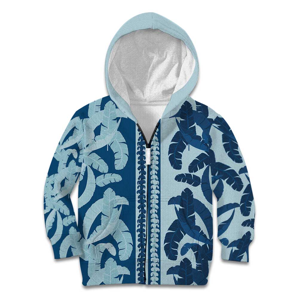 Hawaii Pua Kenikeni Lei Kid Hoodie With Lau Maia Royal Blue