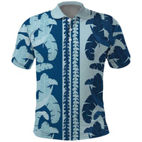 Hawaii Pua Kenikeni Lei Polo Shirt With Lau Maia Royal Blue