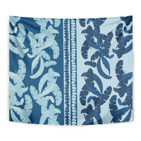 Hawaii Pua Kenikeni Lei Tapestry With Lau Maia Royal Blue