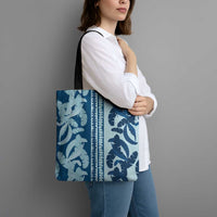 Hawaii Pua Kenikeni Lei Tote Bag With Lau Maia Royal Blue