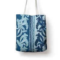 Hawaii Pua Kenikeni Lei Tote Bag With Lau Maia Royal Blue