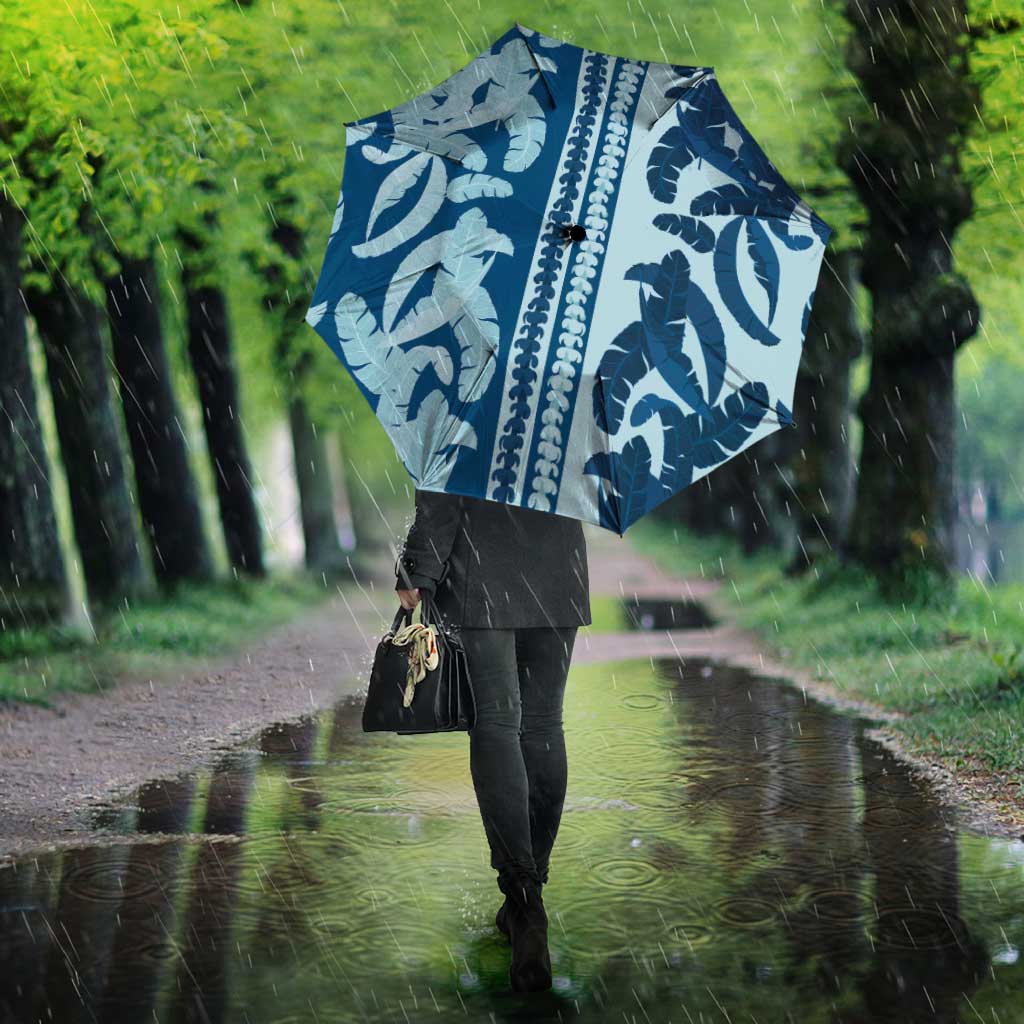 Hawaii Pua Kenikeni Lei Umbrella With Lau Maia Royal Blue
