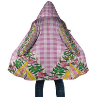 Hawaii Pikake Lokelani Plumeria Lei Cloak Pink Palaka Motifs