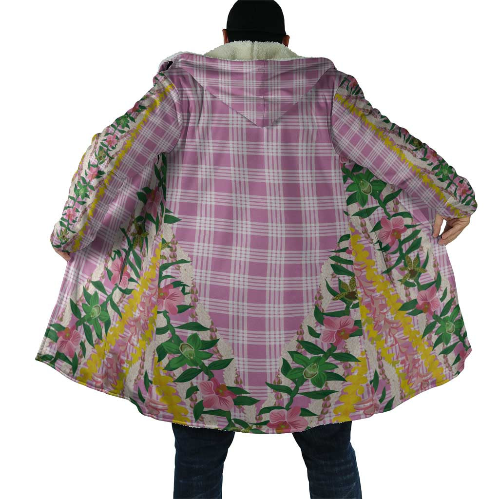 Hawaii Pikake Lokelani Plumeria Lei Cloak Pink Palaka Motifs