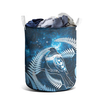 New Zealand Matariki Laundry Basket Pigeon Kereru Maori Fern Art