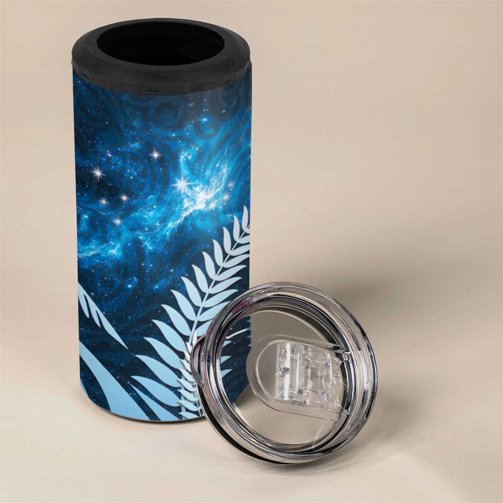 New Zealand Matariki 4 in 1 Can Cooler Tumbler Pigeon Kereru Maori Fern Art LT05 - Polynesian Pride