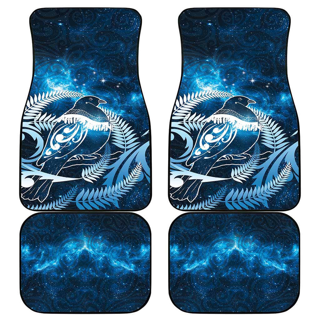 New Zealand Matariki Car Mats Pigeon Kereru Maori Fern Art
