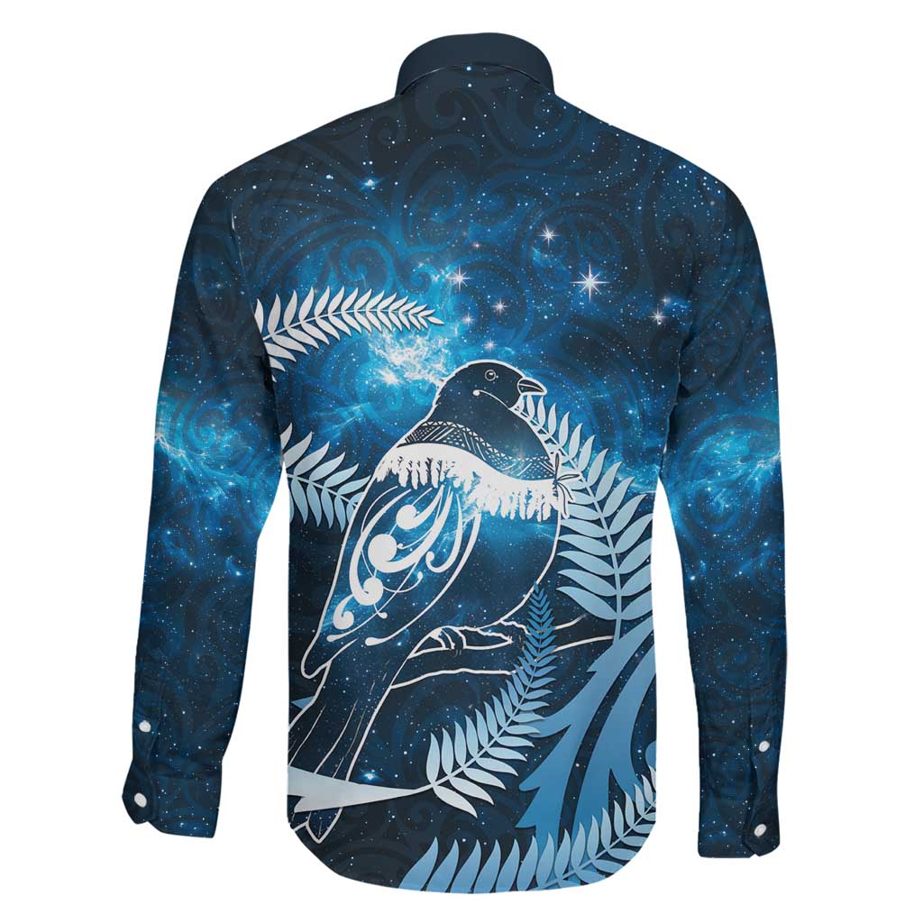 New Zealand Matariki Family Matching Mermaid Dress and Hawaiian Shirt Pigeon Kereru Maori Fern Art LT05 - Polynesian Pride