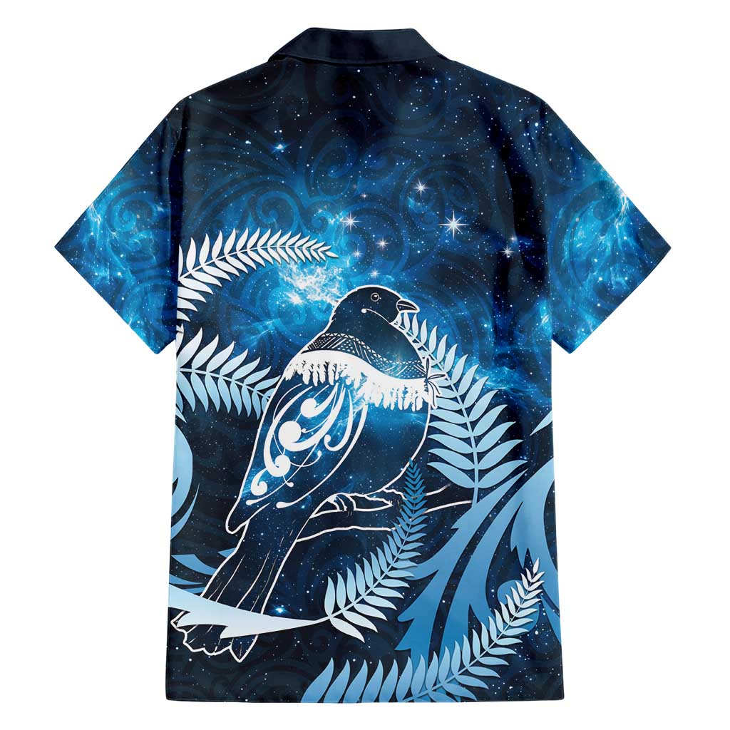 New Zealand Matariki Family Matching Summer Maxi Dress and Hawaiian Shirt Pigeon Kereru Maori Fern Art LT05 - Polynesian Pride