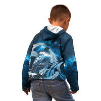 New Zealand Matariki Kid Hoodie Pigeon Kereru Maori Fern Art LT05 - Polynesian Pride