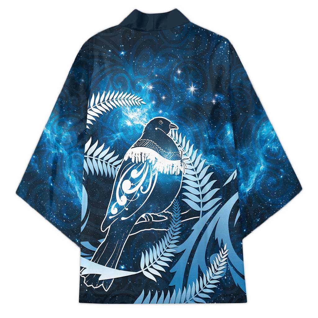 New Zealand Matariki Kimono Pigeon Kereru Maori Fern Art