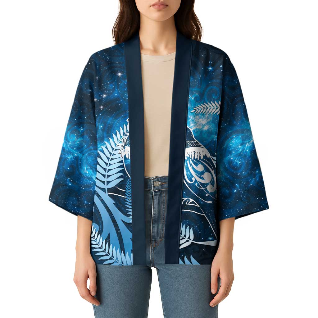 New Zealand Matariki Kimono Pigeon Kereru Maori Fern Art