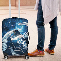 New Zealand Matariki Luggage Cover Pigeon Kereru Maori Fern Art LT05 Blue - Polynesian Pride