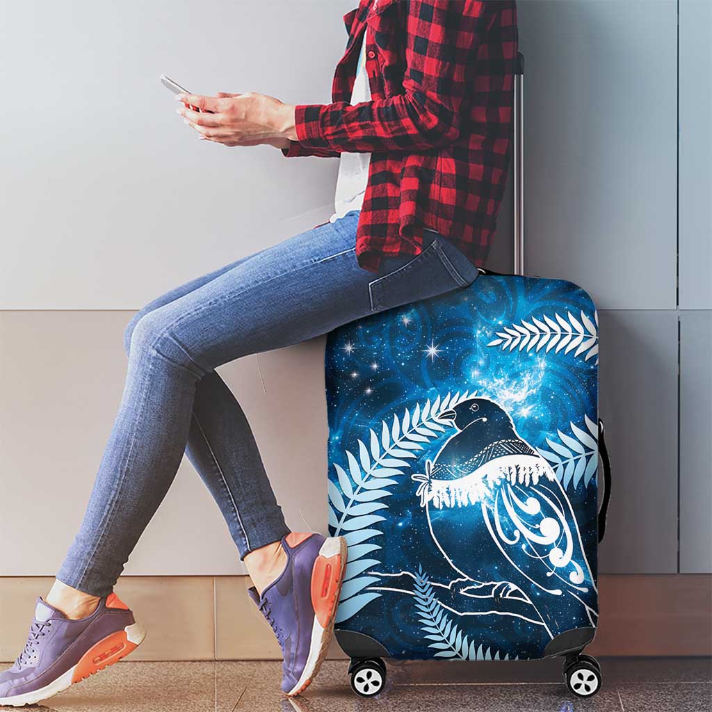 New Zealand Matariki Luggage Cover Pigeon Kereru Maori Fern Art LT05 - Polynesian Pride