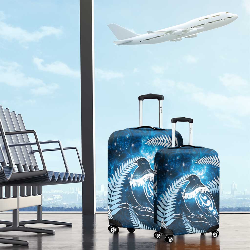 New Zealand Matariki Luggage Cover Pigeon Kereru Maori Fern Art LT05 - Polynesian Pride