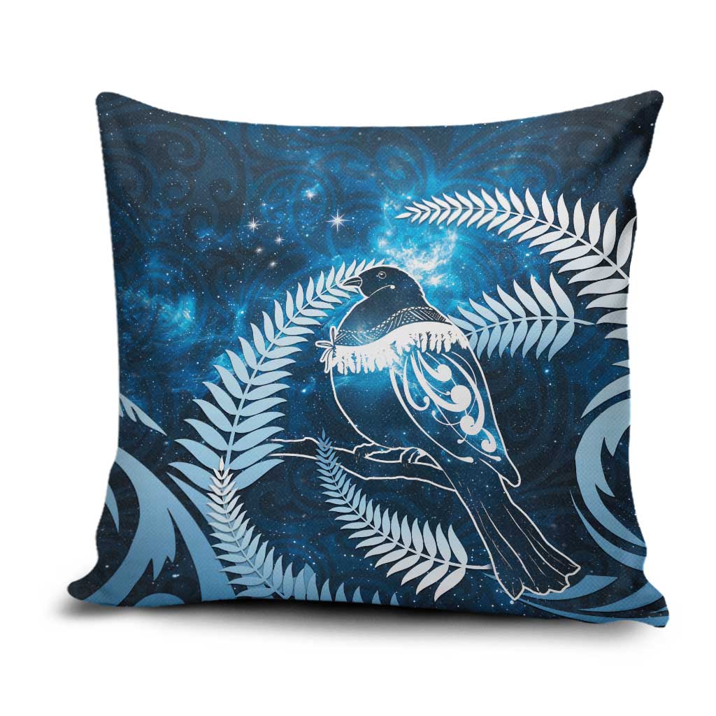 New Zealand Matariki Pillow Cover Pigeon Kereru Maori Fern Art