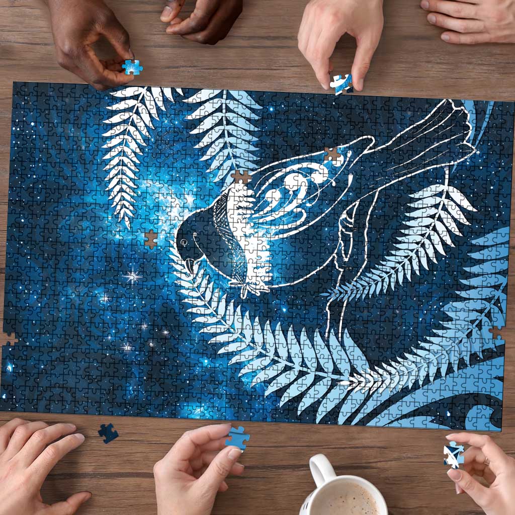 New Zealand Matariki Puzzle Pigeon Kereru Maori Fern Art