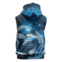 New Zealand Matariki Sleeveless Hoodie Pigeon Kereru Maori Fern Art LT05 - Polynesian Pride