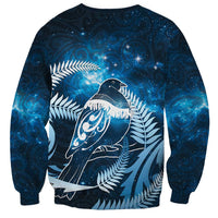 New Zealand Matariki Sweatshirt Pigeon Kereru Maori Fern Art