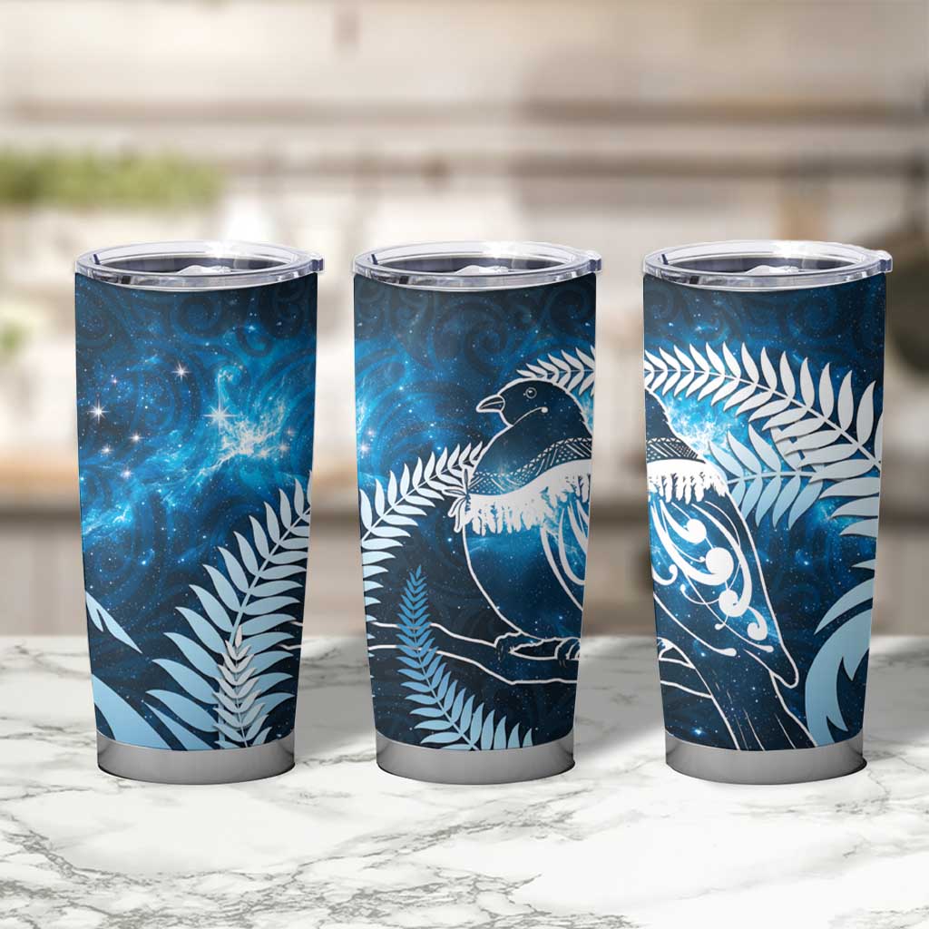New Zealand Matariki Tumbler Cup Pigeon Kereru Maori Fern Art LT05 - Polynesian Pride