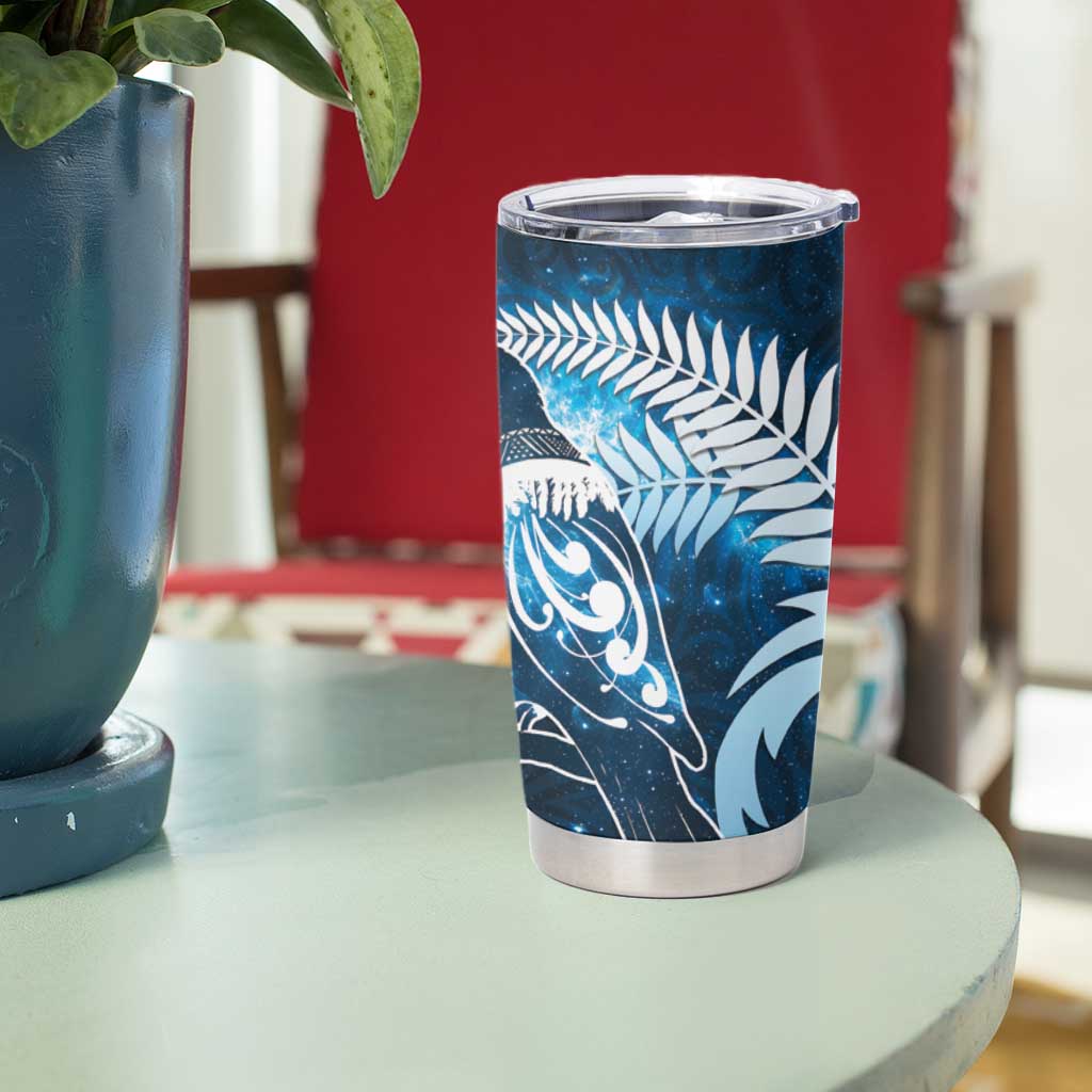 New Zealand Matariki Tumbler Cup Pigeon Kereru Maori Fern Art LT05 - Polynesian Pride