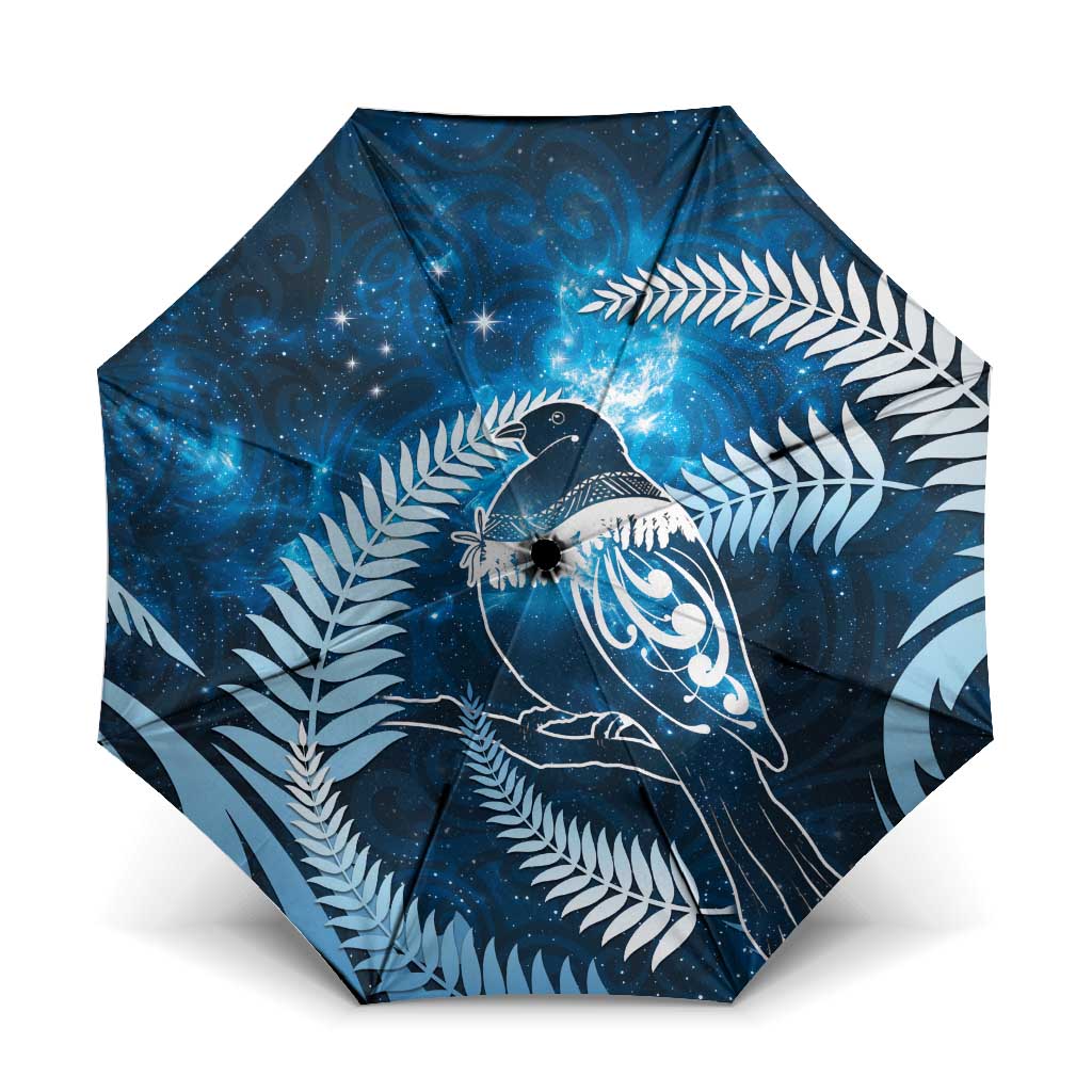 New Zealand Matariki Umbrella Pigeon Kereru Maori Fern Art