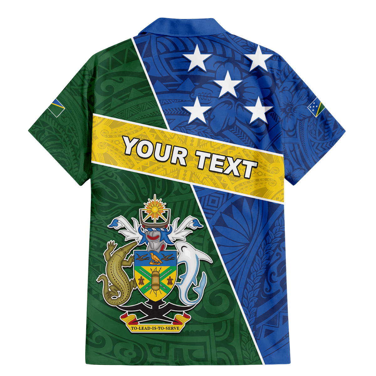 Personalised Solomon Islands Independence Day Family Matching Mermaid Dress and Hawaiian Shirt With Coat Of Arms LT05 - Polynesian Pride