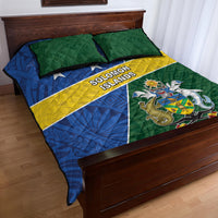 Solomon Islands Independence Day Quilt Bed Set With Coat Of Arms