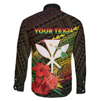 Personalized Hawaii Born and Raised Family Matching Mermaid Dress and Hawaiian Shirt Kanaka Maoli Flag Day LT05 - Polynesian Pride