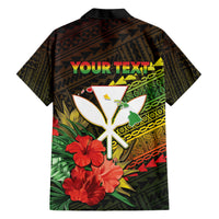Personalized Hawaii Born and Raised Family Matching Short Sleeve Bodycon Dress and Hawaiian Shirt Kanaka Maoli Flag Day LT05 - Polynesian Pride