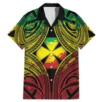 Personalised Wallis and Futuna Territory Day Family Matching Mermaid Dress and Hawaiian Shirt Polynesian Pattern Simple Style