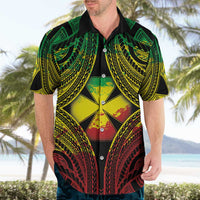 Personalised Wallis and Futuna Territory Day Hawaiian Shirt Polynesian Pattern Simple Style