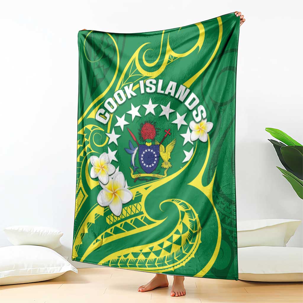 Cook Islands Happy Constitution Day Blanket Pattern Tribal Art