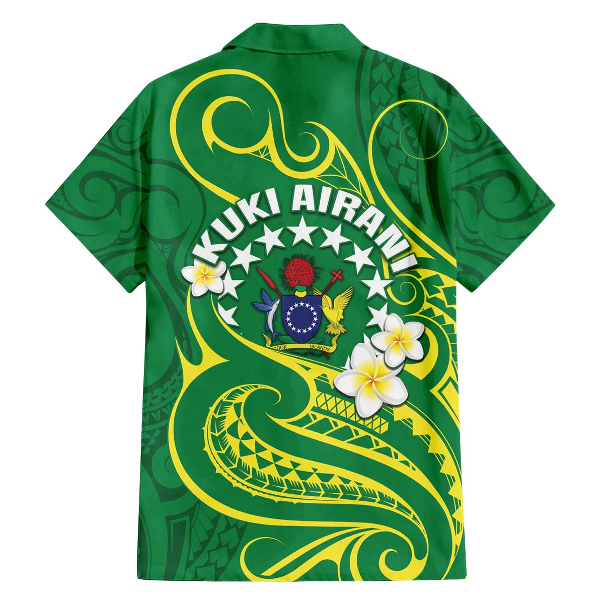 Cook Islands Happy Constitution Day Family Matching Off The Shoulder Long Sleeve Dress and Hawaiian Shirt Pattern Tribal Art LT05 - Polynesian Pride