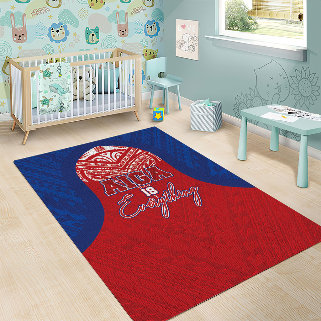Aiga Samoa Area Rug Aiga Is Everything LT05 - Polynesian Pride