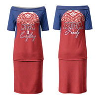 Aiga Samoa Couples Matching Puletasi and Hawaiian Shirt Aiga Is Everything LT05 - Polynesian Pride