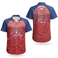 Aiga Samoa Couples Matching Tank Maxi Dress and Hawaiian Shirt Aiga Is Everything LT05 - Polynesian Pride