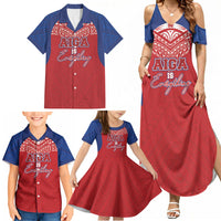 Aiga Samoa Family Matching Summer Maxi Dress and Hawaiian Shirt Aiga Is Everything LT05 - Polynesian Pride
