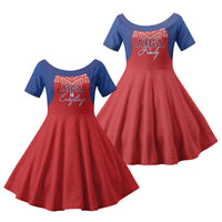 Aiga Samoa Family Matching Summer Maxi Dress and Hawaiian Shirt Aiga Is Everything LT05 Daughter's Dress Red - Polynesian Pride