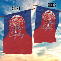 Aiga Samoa Garden Flag Aiga Is Everything LT05 - Polynesian Pride