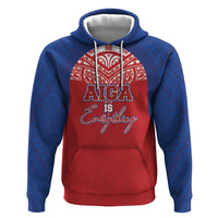Aiga Samoa Hoodie Aiga Is Everything LT05 Pullover Hoodie Red - Polynesian Pride