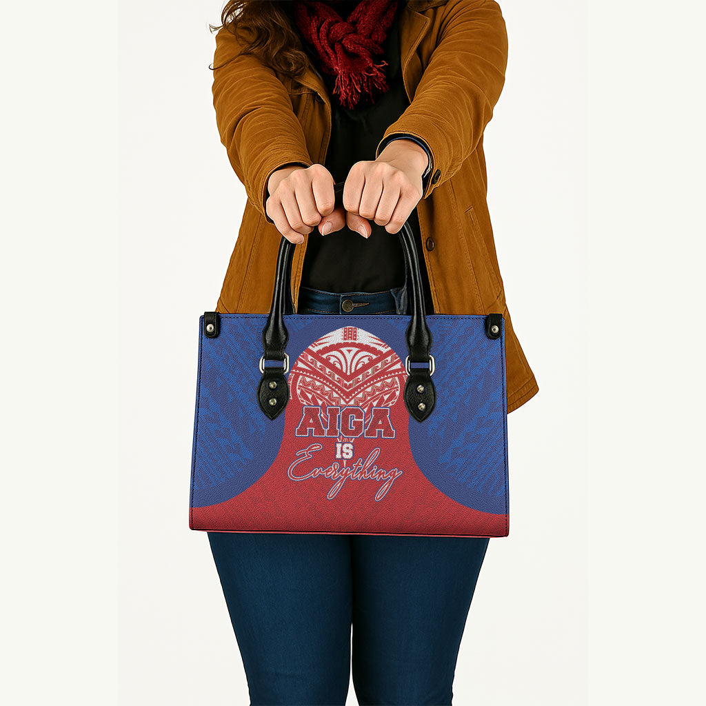 Aiga Samoa Leather Bag Aiga Is Everything LT05 - Polynesian Pride